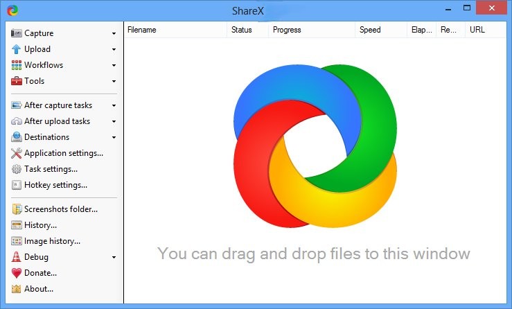 Example ShareX screenshot output